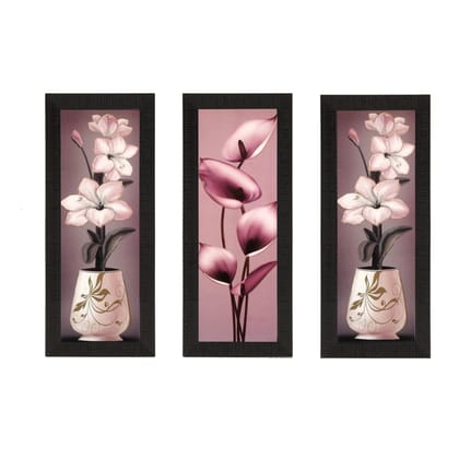 Set of 3 Satin Matt Textured Art Painting