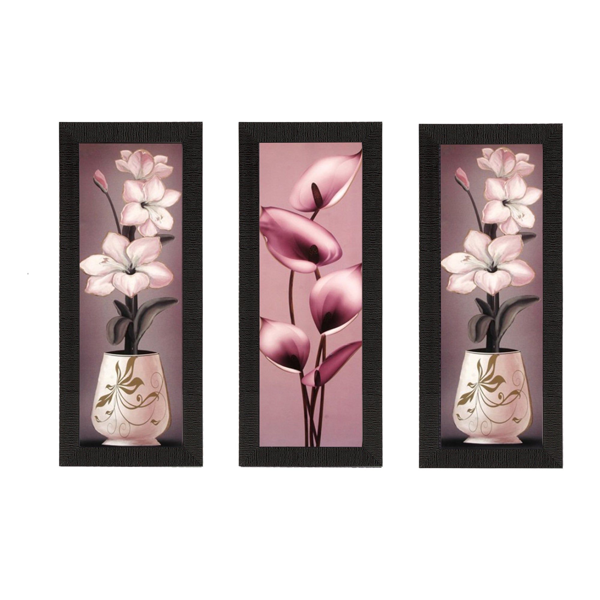 Set of 3 Satin Matt Textured Art Painting