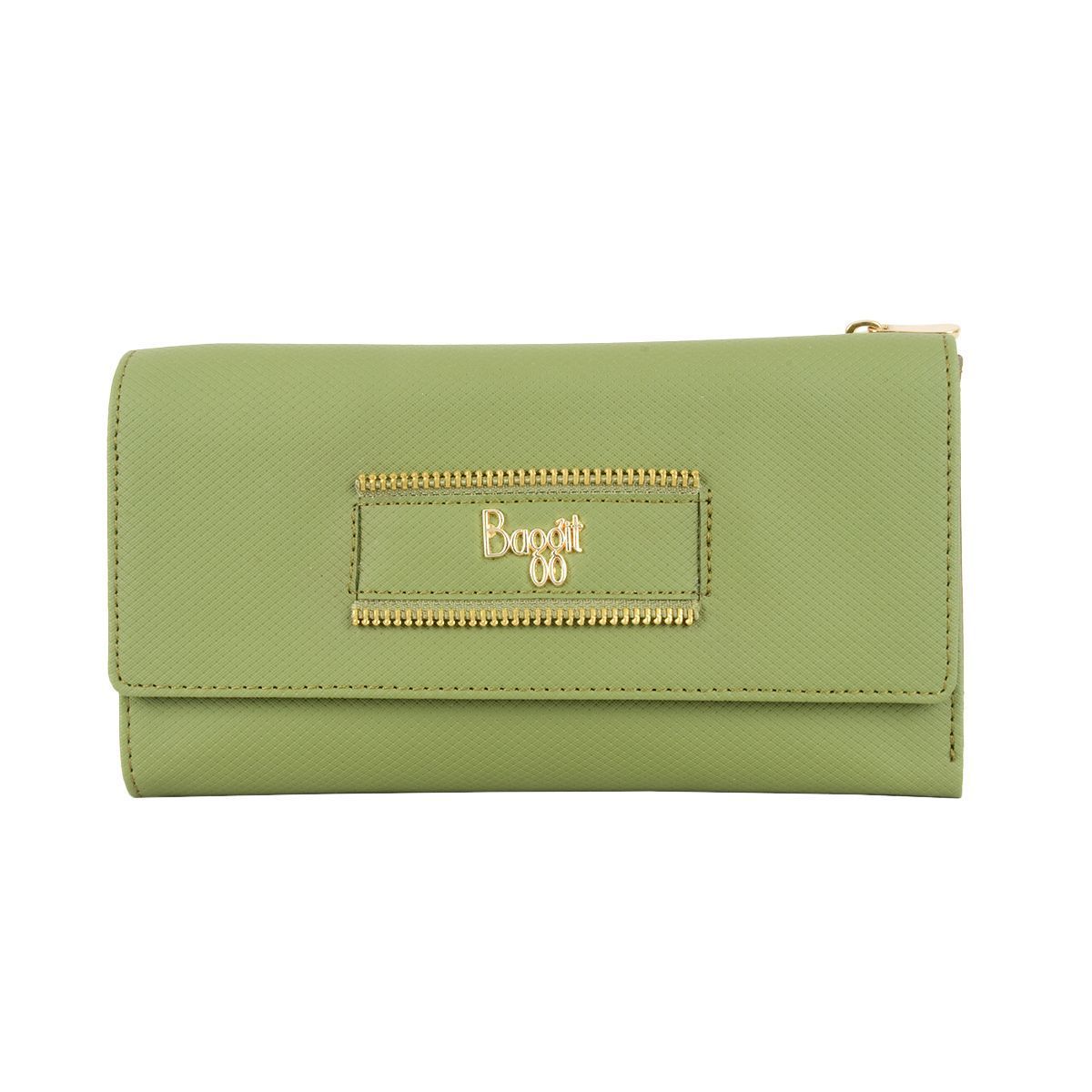 GLEAM FLEXO WALLETS 3 FOLD L OLIVE