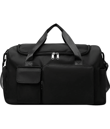 SUNESH CREATION 28 Ltrs Black Fabric Duffle Bag