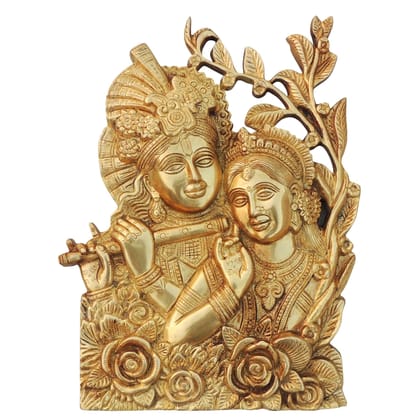 Brass Radha Krishna God Idol - Traditional Religious Showpiece, Height : 14 Inch (BSMAS1634 D)
