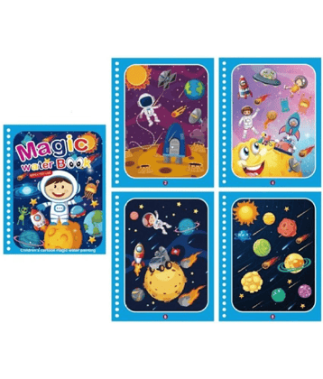 Magic Water Quick Dry Book Water Coloring Book Doodle with Magic Pen Painting Board By Unico Traders