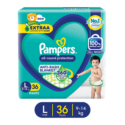 Pampers DIAPER PANTS - LARGE, 36 pcs
