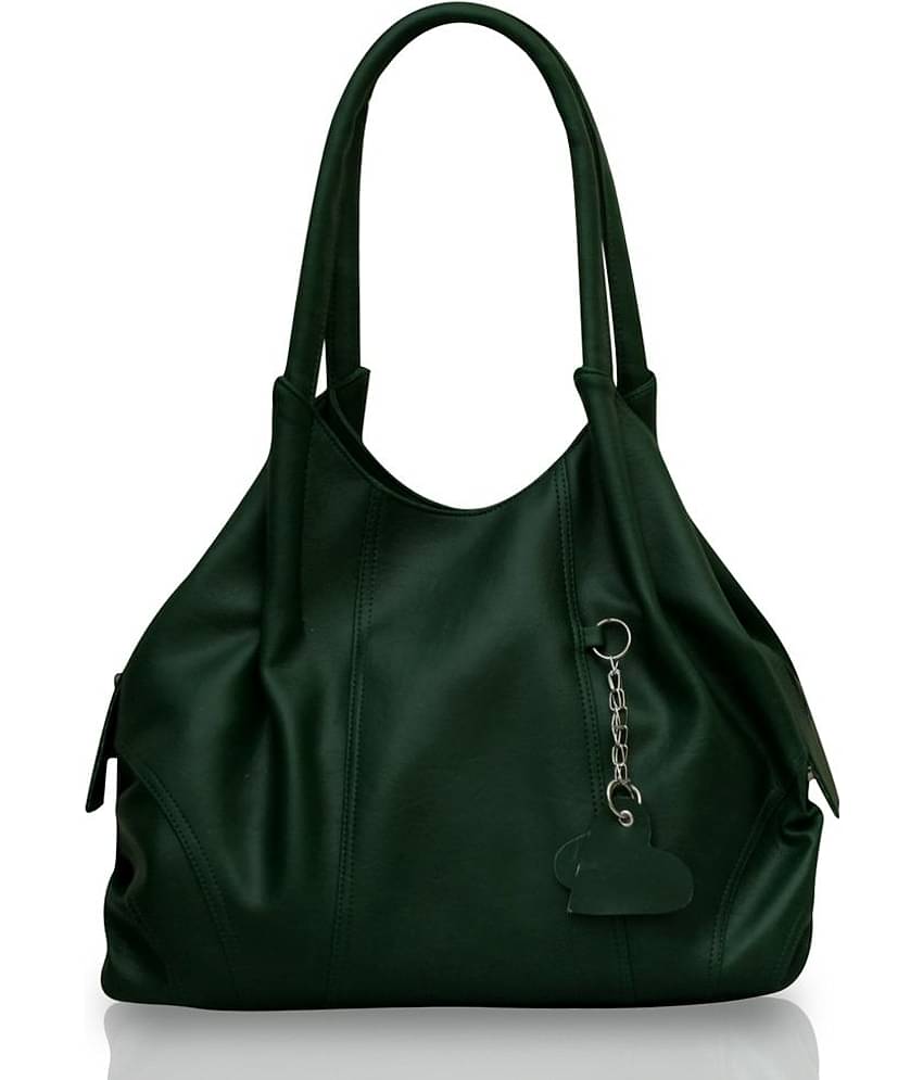 Fostelo Green Faux Leather Shoulder Bag