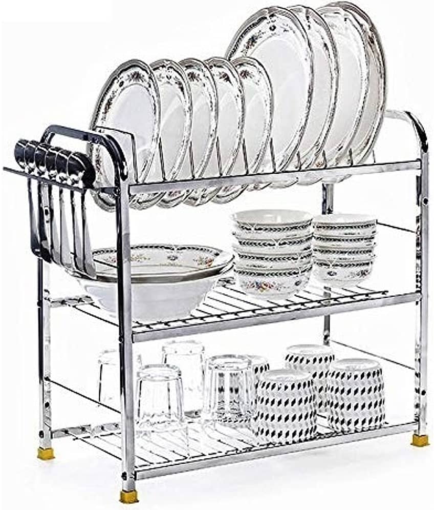 Winstar Silver Stainless Steel Dish Racks ( Pack of 1 )