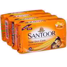 SANTOOR SANDAL & TURMERIC 4*100GM
