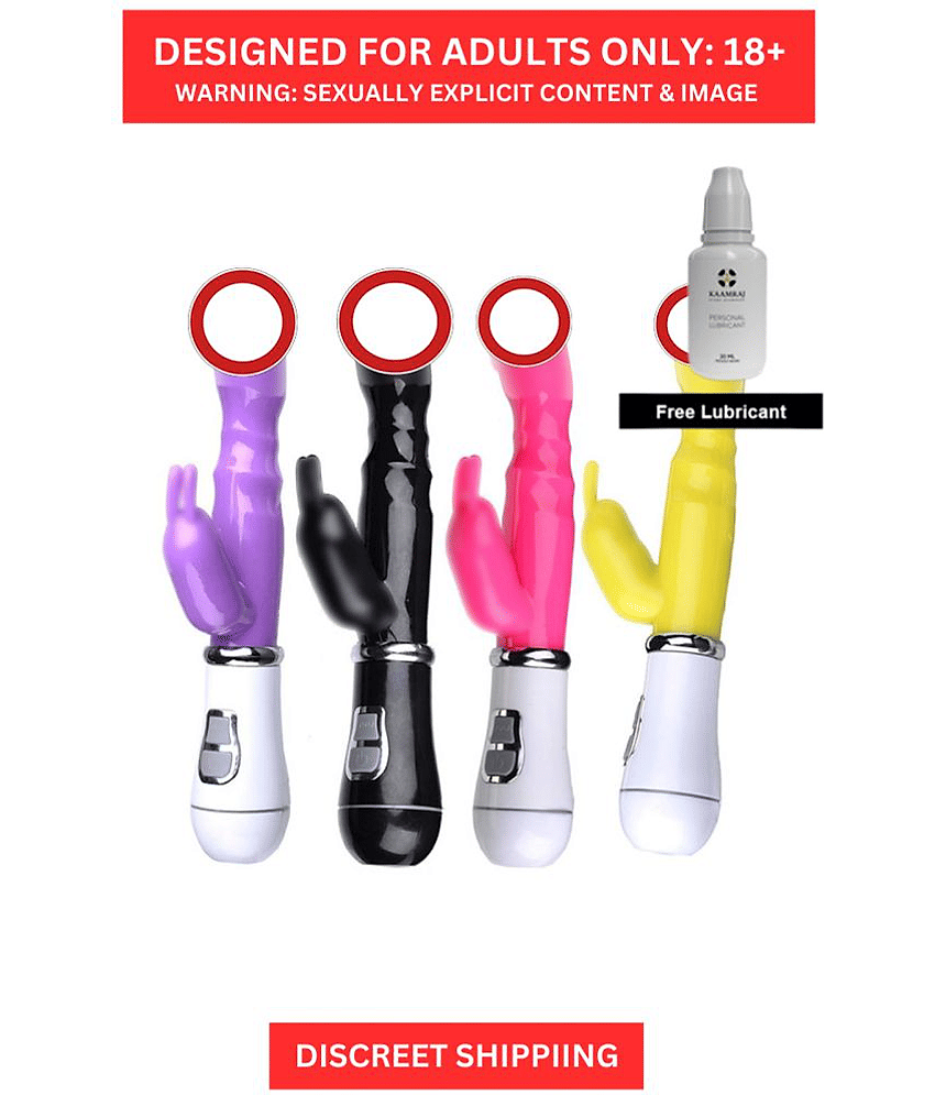 Pretty Love G Sp*ot Dildo Shape Vibrating Rabbit Vibrator (RANDOM COLOUR) By Kamveda