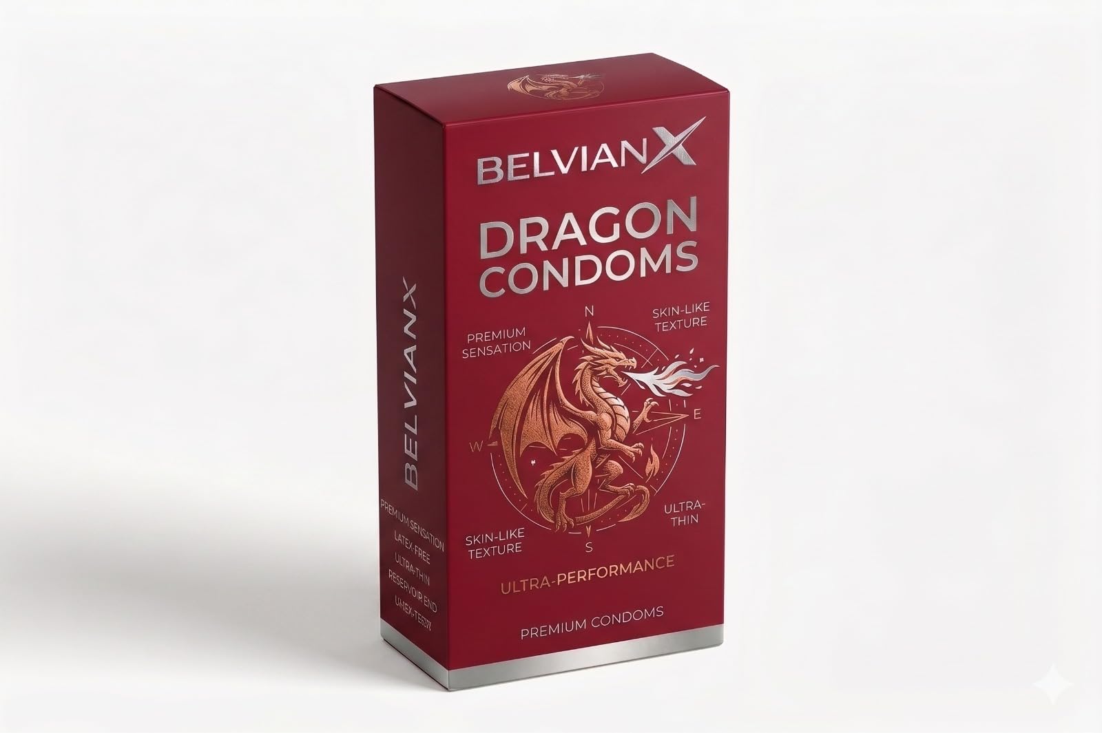 BelvianX Dragon Condam For Men 6-inch for regular use | Ultra Soft | Long Lasted