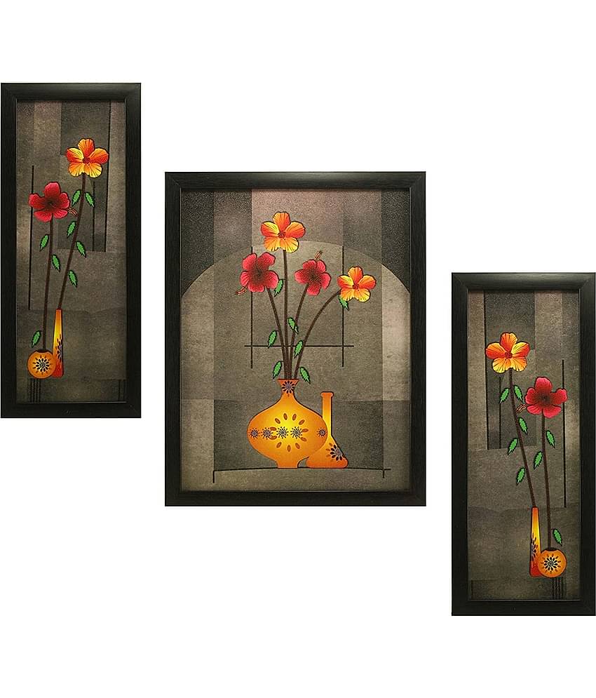 Indianara - Floral Painting With Frame