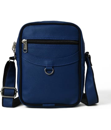 MATRICE - Blue Solid Messenger Bag