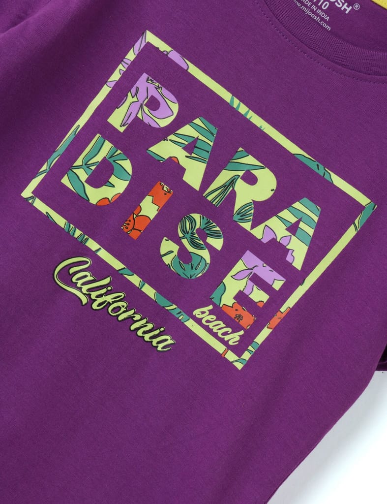 Trendy Kids Girls T shirt Cotton Sparkling Grape Violet Paradise Beach 2025 at ShopCircuit | OND Trendy Kids Girls T shirt Cotton Sparkling Grape Violet Paradise Beach 2025 at ShopCircuit | OND