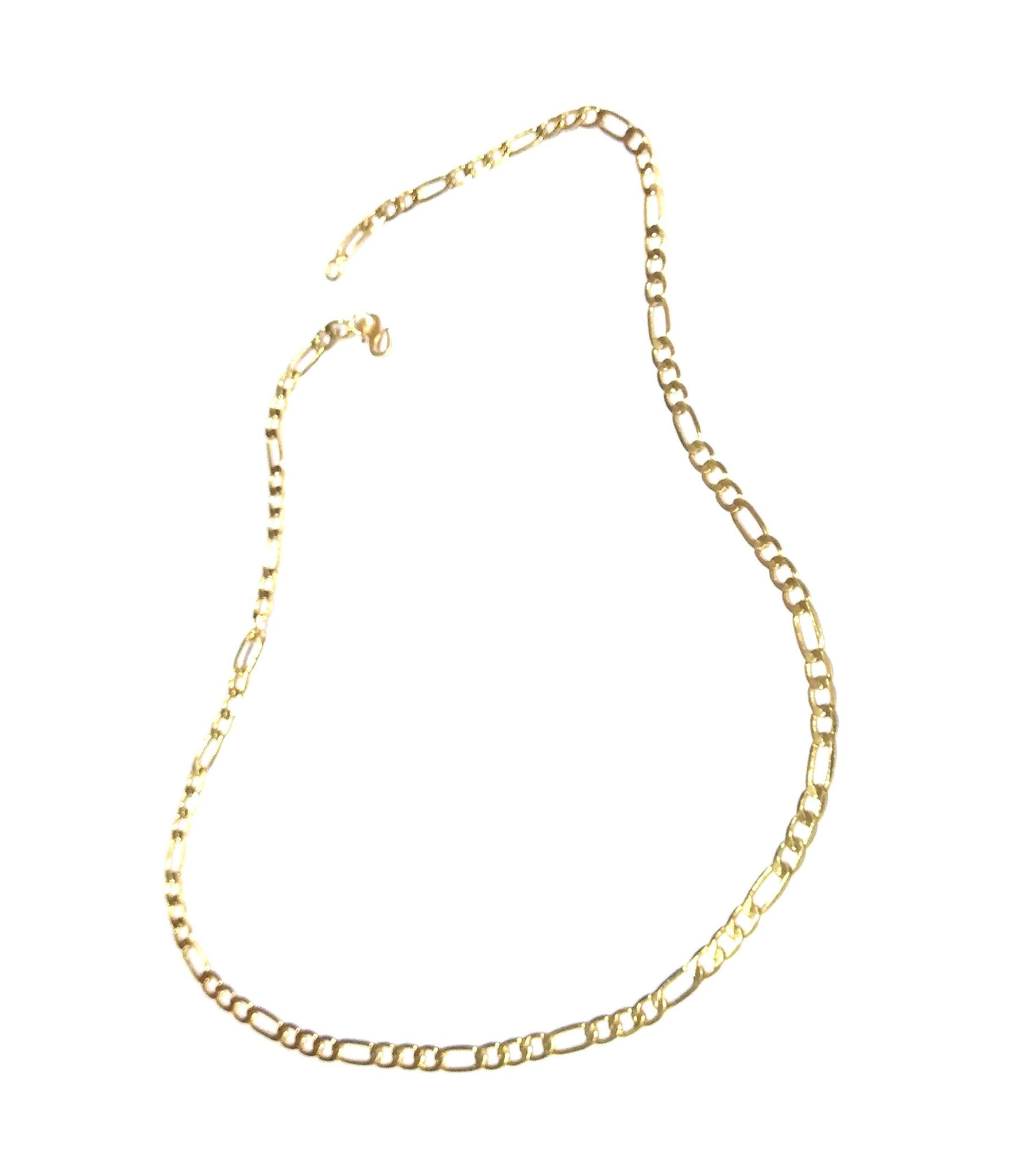 Nawani Trend Gold Plated Chain for Men and Women, Size - 26 cm