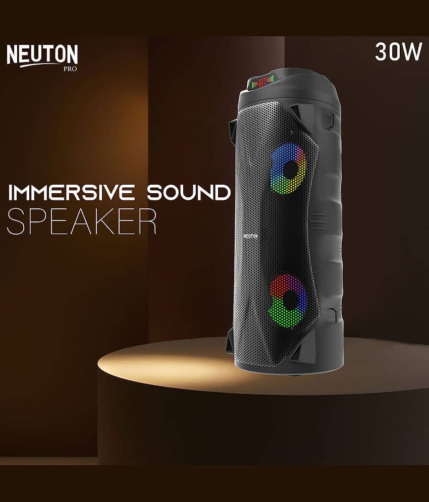 NEUTON PRO STAR 30 W Bluetooth Speaker Bluetooth V 5.1 with USB,SD card Slot Playback Time 4 hrs Black