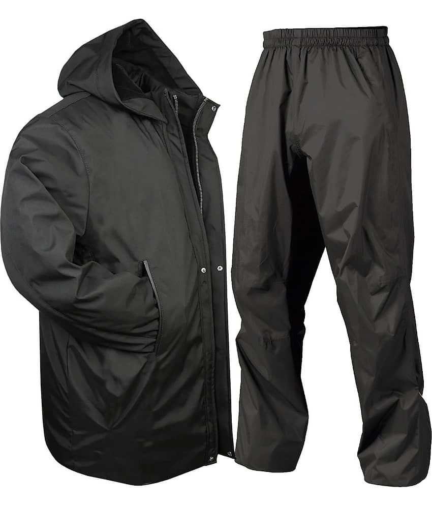 La' exclusivite Black Polyester Men's Rain Suit Set ( Pack of 1 )