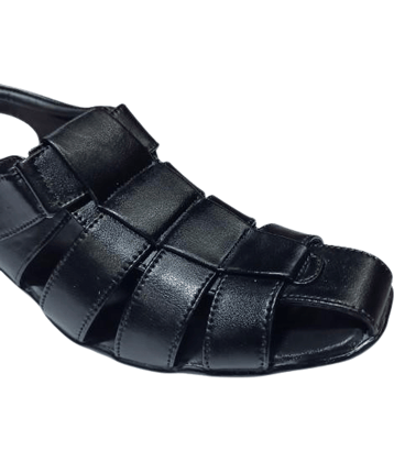 RAGE GAZE - Black Men's Sandals