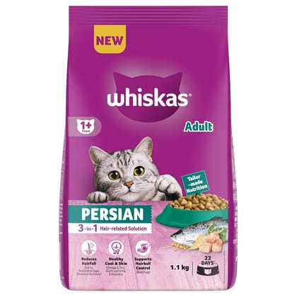 Whiskas  Persian Adult Dry Cat Food 1.1 Kg