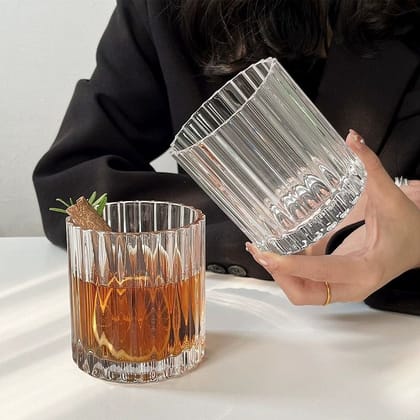 Fine Lined Whiskey Glass - Set of 6