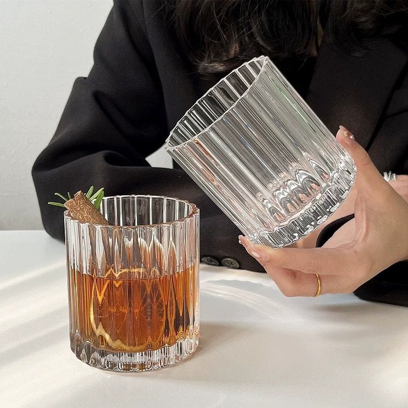 Fine Lined Whiskey Glass - Set of 6
