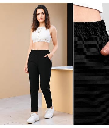 Leewan Women Knitted Joggers ( Black )