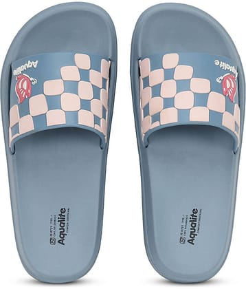 Aqualite Blue Women's Slide Flip Flop