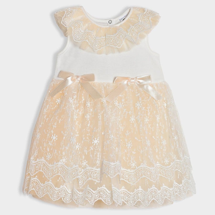 Luxe Pearl Knitted Dress-18-24 M / Cream
