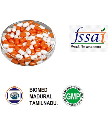 BioMed Empty Gelatin capsules (orange and white) Capsule 1000 no.s