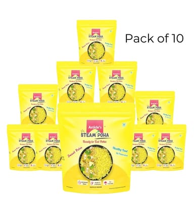 Article’s Instant Steam Poha Sweet Flavor with Sev & Spoon – Pack of 10