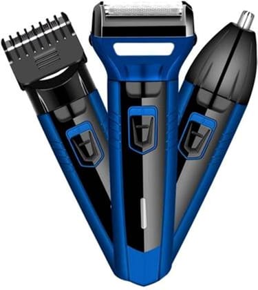 Concepta Professionals Design 3 in 1 Perfect Shaver, Hair Clipper and Nose Trimmer Rechargeable Beard And Moustaches Hair Machine And Trimming With Cord And Without Cordless Use.(Black Colour) Concepta Professionals Design 3 in 1 Perfect Shaver, Hair Cli