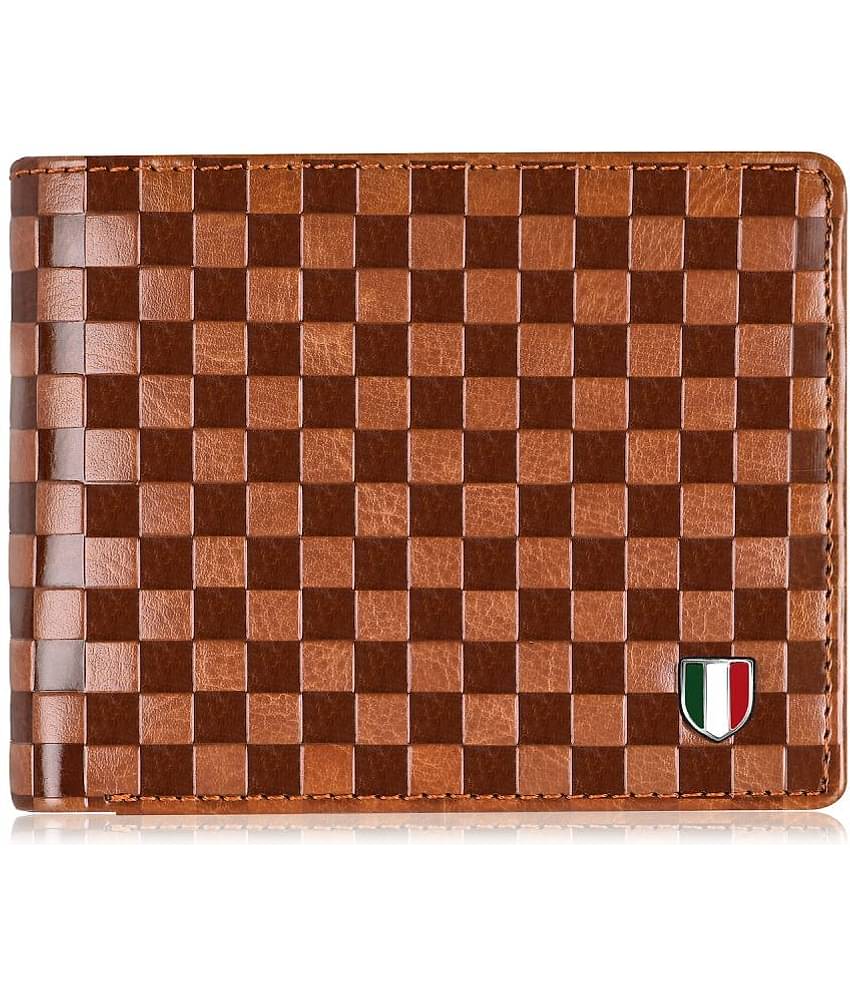 GIOVANNY - Brown Faux Leather Men's Regular Wallet ( Pack of 1 )