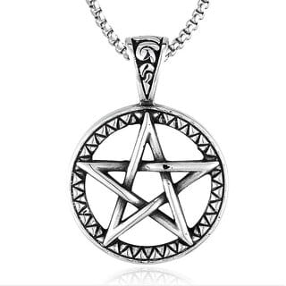Star Design Circular Pendant