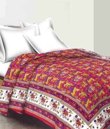 Uniqchoice Cotton Double Bedsheet ( Multi )