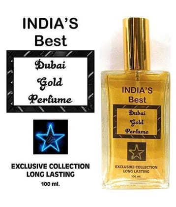 INDRA SUGANDH BHANDAR Attar Dubai Gold Pure Arabic Perfume 24 Hours Long Lasting Fragrance 100ml Spray Pack