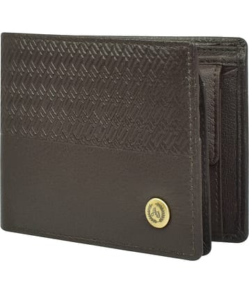 Ajanta Brown 100% Leather Men's Regular Wallet ( Pack of 1 )