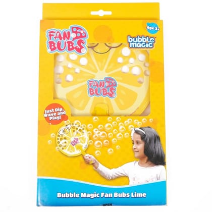Bubble Magic FanBubs Lime Theme For Kids 3 Years and Above