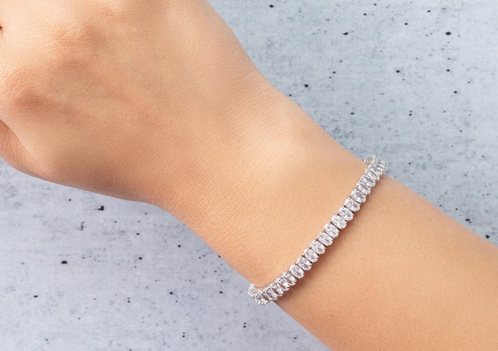 Infinite Ellipses Tennis Bracelet