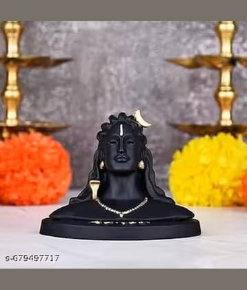 Digital glow Resin Lord Shiva Idol ( 6 cm )