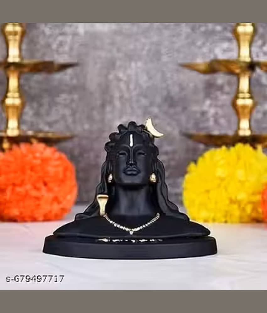 Digital glow Resin Lord Shiva Idol ( 6 cm )