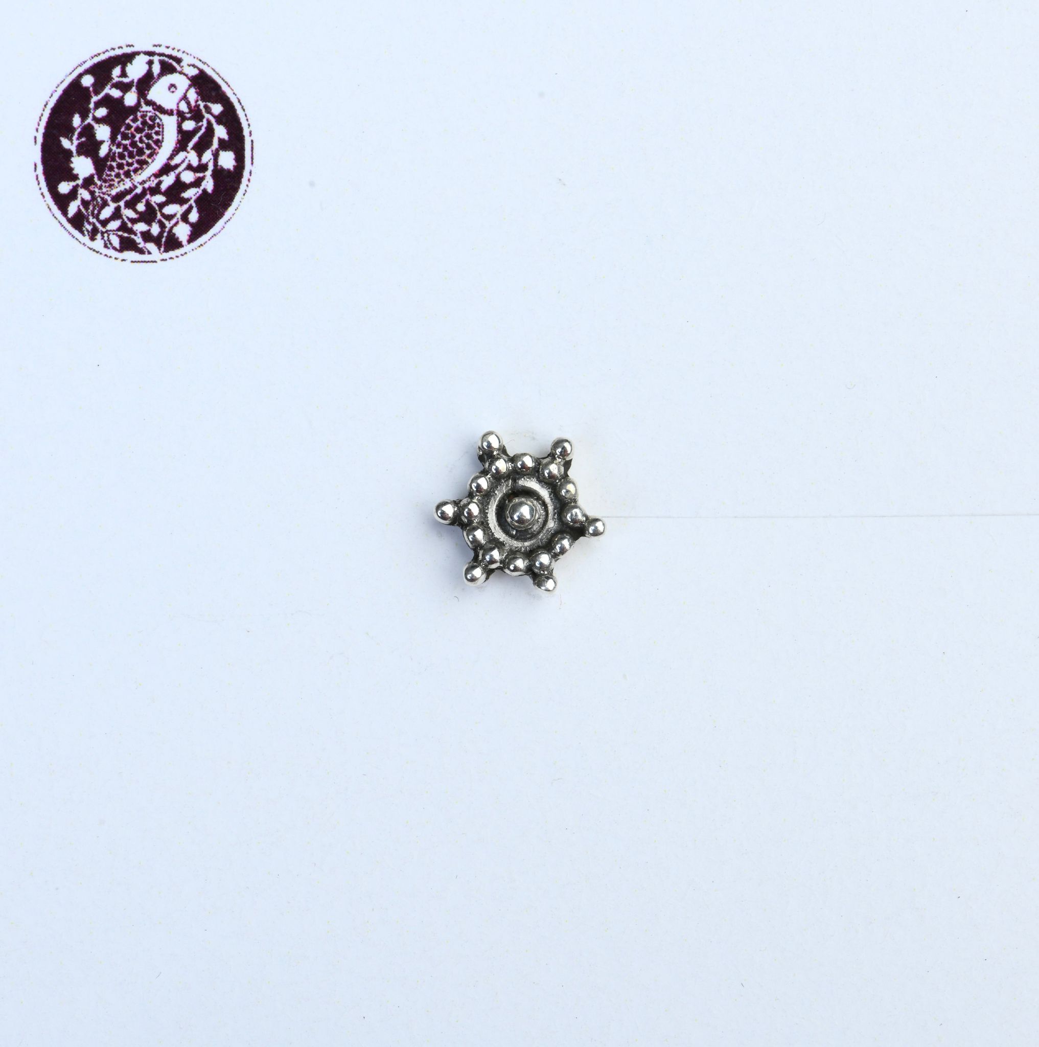 Bindu Silver Nose Pin