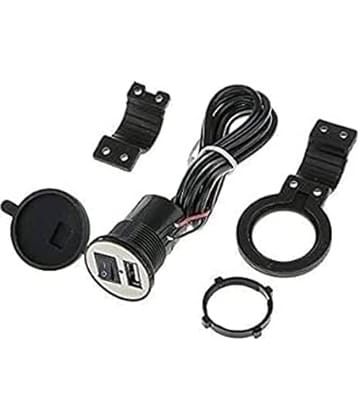 Motorcycle Bike Mobile Phone USB Charger Power Adapter (12-24V) Universal for All Bikes