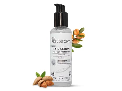 250°C Heat Protection Hair Serum Anti-Frizz Reduces Damage Instant Shine, Soft, Silky (100 ML)