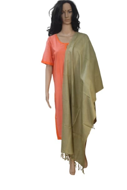 Pure organic Tussar Eri Dyed Stole