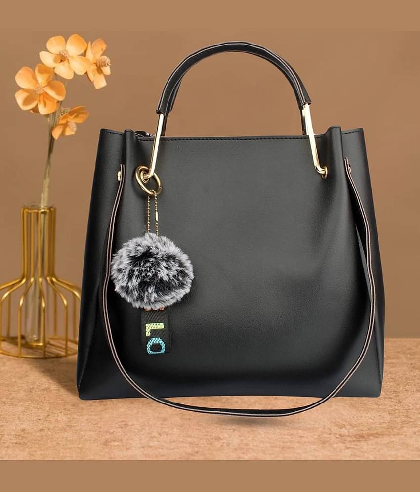 TCRAZY Shoulder Bag PU Set of 1 ( Black )