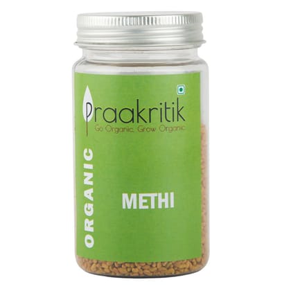 Praakritik Organic Methi Seed Whole 100 G Pack of 3 Praakritik Organic Methi Seed Whole 100 G Pack of 3