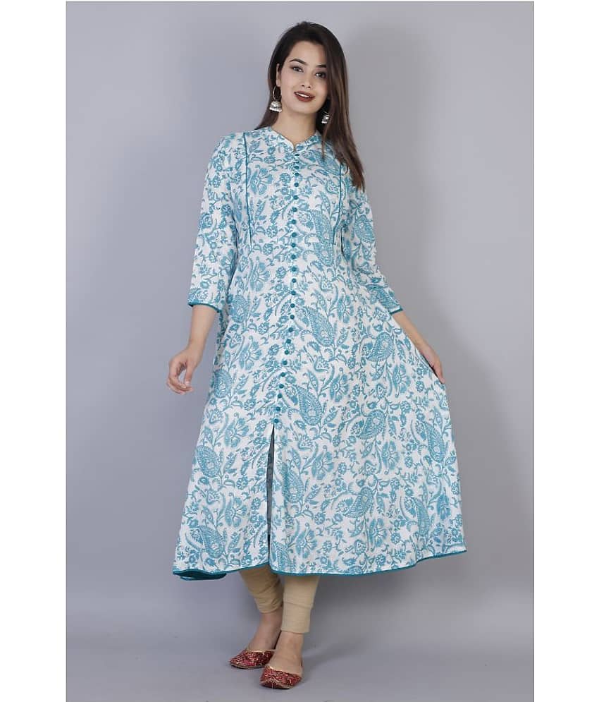 JC4U - Multicolor Rayon Women's Front Slit Kurti ( Pack of 1 )