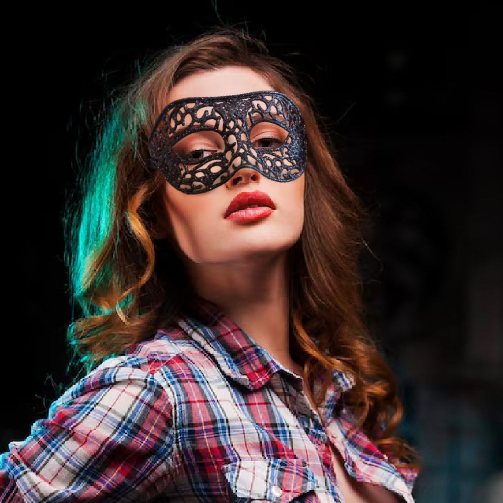 Masquerade Men Mask Black