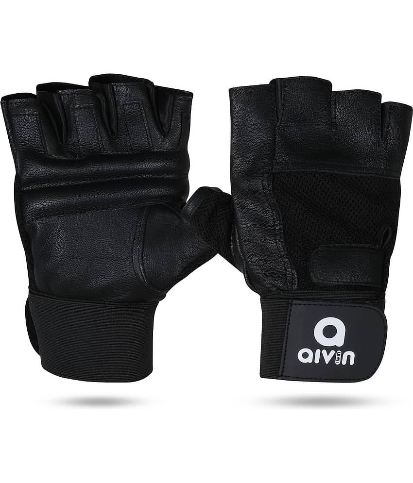 Aivin ELITE Unisex Microfiber Gym Gloves For Advanced Fitness Training and Workout With Half-Finger Length