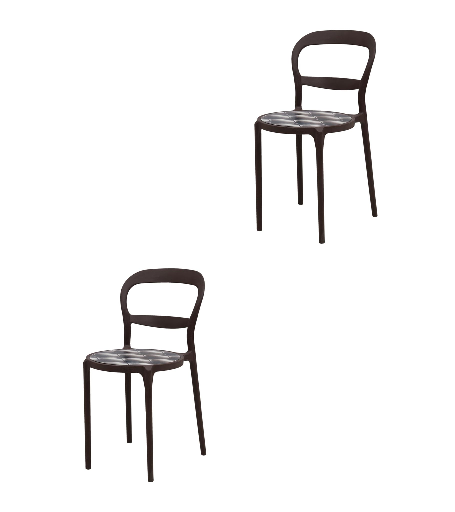 Supreme Furniture Ryan Plastic Armless Stylish Chair Suitable for Home, Office, Hotel, Resort, Restaurant, Indoor and Outdoor