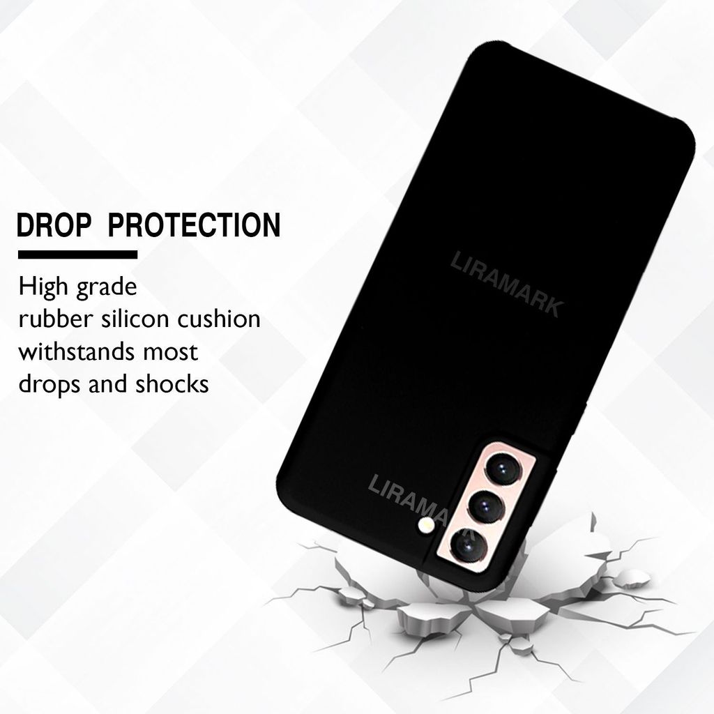 LIRAMARK Liquid Silicone Soft Back Cover Case for Samsung Galaxy S21 Plus