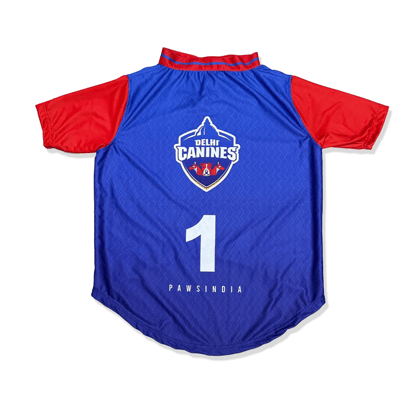 Pawsindia Delhi Canines ipl Jersey for Dogs - S