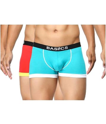 BASIICS By La Intimo Pack of 2 Cotton Trunk For Men's ( Multi )